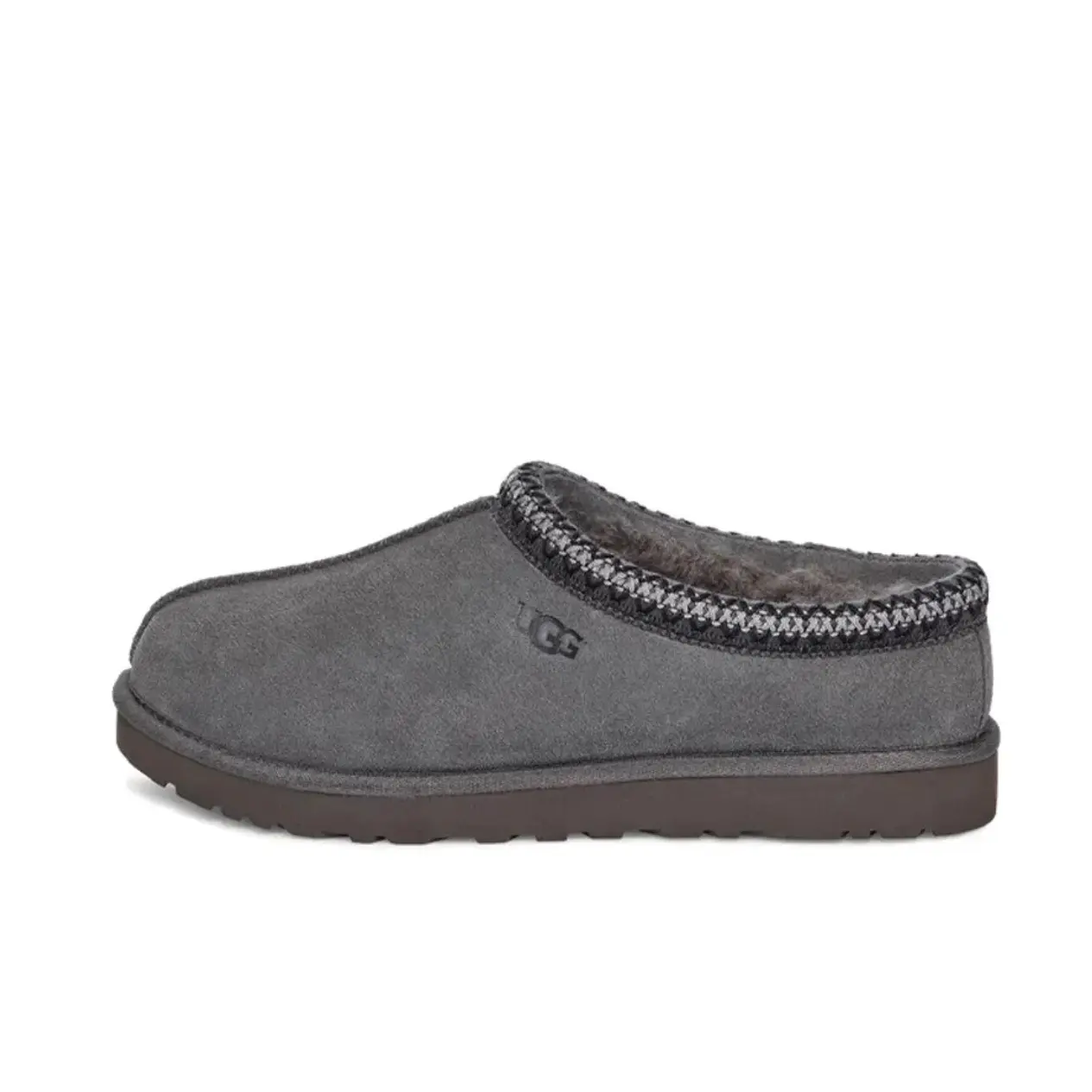 UGG Tasman II Slipper - Dark Grey Men’s Lightweight, Soft Cushioned, Cozy Aesthetic Fashion Slippers, Trendy Casual Walking Footwear, Lightweight Slippers, Soft Cushioned Slippers