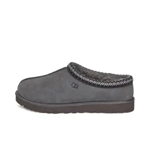 UGG Tasman II Slipper - Dark Grey Men’s Lightweight, Soft Cushioned, Cozy Aesthetic Fashion Slippers, Trendy Casual Walking Footwear, Lightweight Slippers, Soft Cushioned Slippers