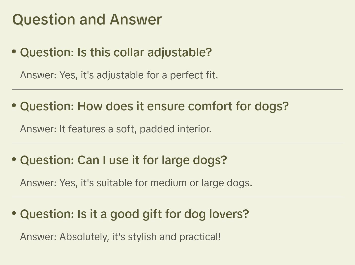 Leather Pet Collar and Leash Set