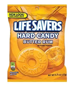 Lifesavers Butter Rum Hard Candy Bag, 6.25 ounce