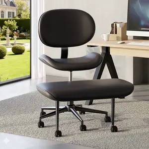 【Deal】Nost & Host Upgraded Ergonomic Cross Legged Swivel Chair, Adjustable Height, Meditation Chair with Back Support, Home and Office