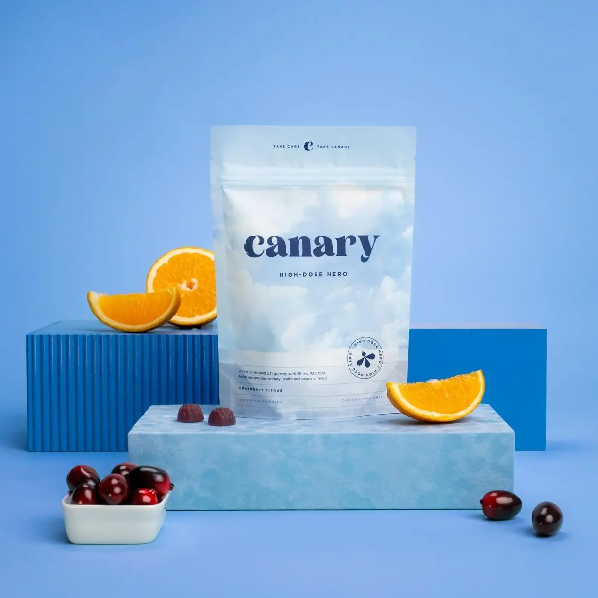 Canary High-Dose Hero Urinary Health Gummy - Fight Pesky UTIs, Cranberry Citrus, Vegan, Healthcare Vitamin