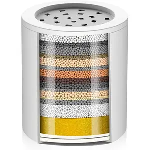 20 Stage Shower Filter Cartridge for Hard Water Showerhead Filters - 1 Pack Replaceable Cartridges - High Output Shower Water Filter for Chlorine and Harmful Substances Removal