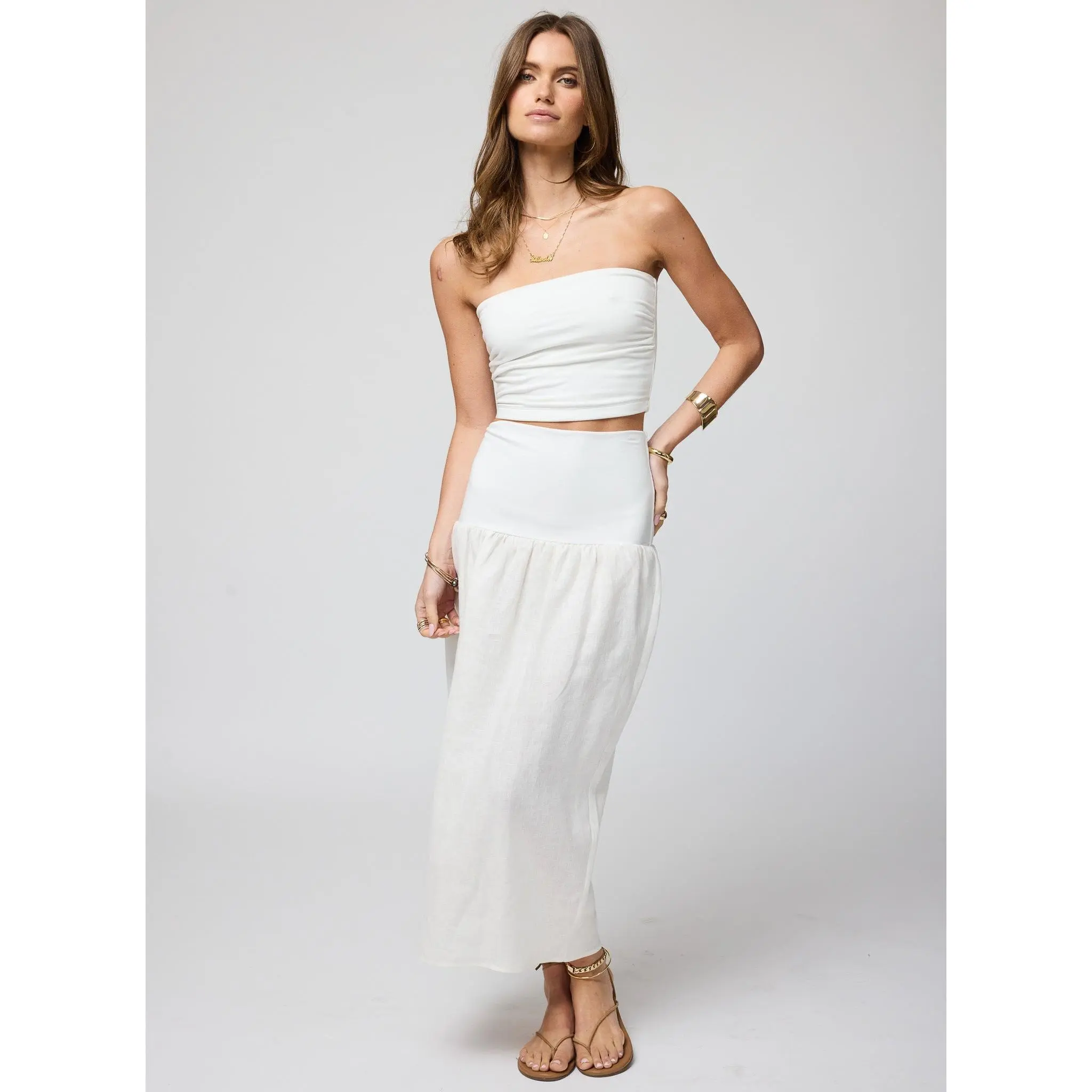 THE LINEN BUBBLE SKIRT