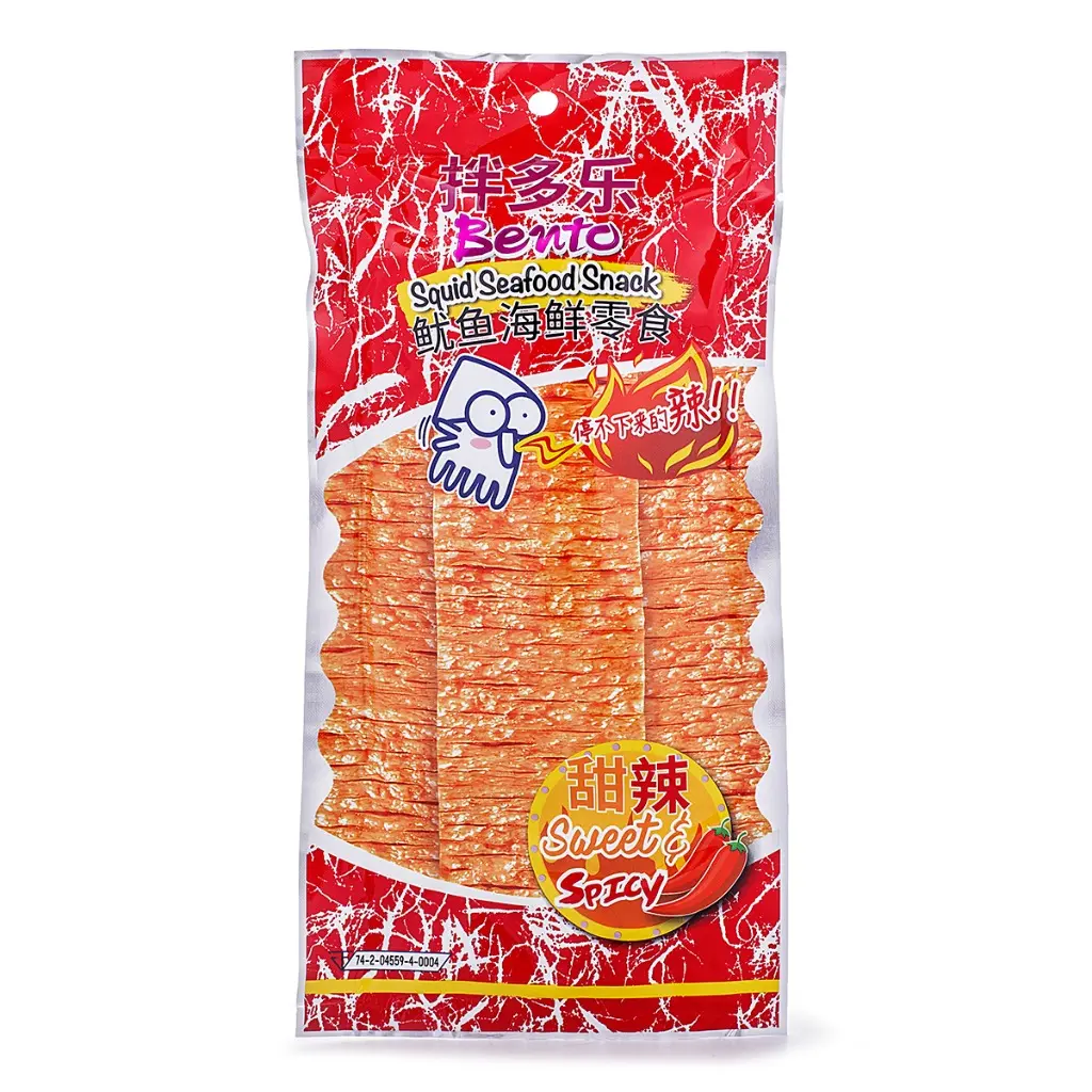 Bento Seafood Squid Snack, Sweet & Spicy Flavor 20 g