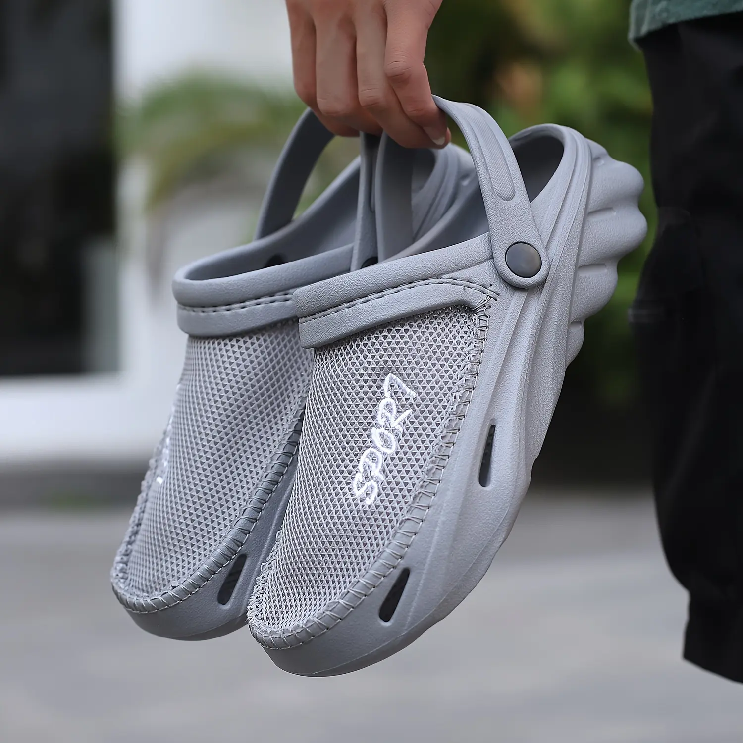 2026 Light Daily Hollow Mesh Closed Toe Slip Comfy Soft Sole Sports Men Sndls, Padded, Summer, Everyday, Essential, Easy On, Woven, Minimalist, Airy, Fisherman, Grip, Cushioned Everyday Style Pair Versatile Daily Shoes