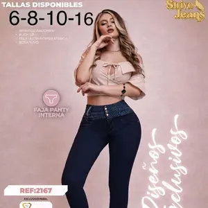 2167 azul sin bolsa faja panty 4 botones