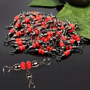 10pcs Tangle-Free Triple Swivel Cross Line Fishing Connector - Brass Barrel, Sizes 20-73 Lbs - Essential Fishing Gear