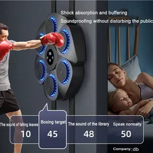 1pc Portable Smart Music Boxing Punch Target, Bluetooth Smart Boxing Training Pad, Wall-Mounted Electronic Boxing Practice Mat For Home Workout