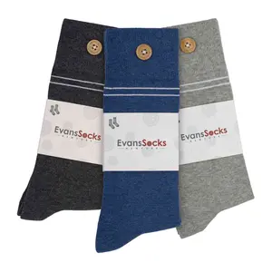 EvansSocks Men's Summer Dress Socks 3 Pack - 75% Cotton, 22% Nylon & 3% Spandex - Reinforced Toe & Heel - One Size Fits All