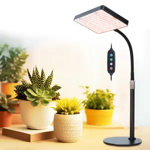 FECiDA Grow Lights for Indoor Plants Full Spectrum, Desk Grow Light, 4/8/12 Hr Timer Table Top Houseplants Grow Lamp, 208PCS LEDs, 2000 Lumen, Bright Enough, 16"-24" Height Adjustable Flowering Daisy Chain Function Vegetables Seedlings Bonsai