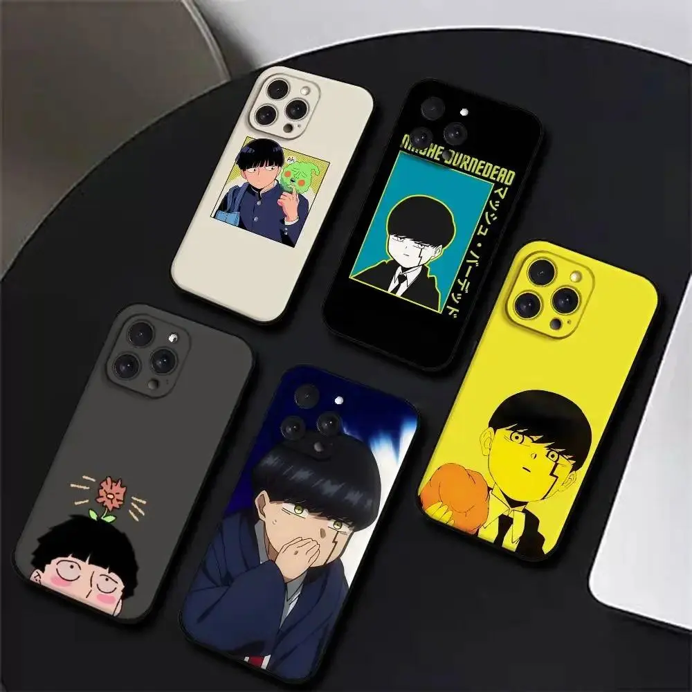 Mashle Magic and Muscles Black Phone Case Compatible with iPhone 11-17 Pro Max/Plus and Samsung Galaxy S22-25
