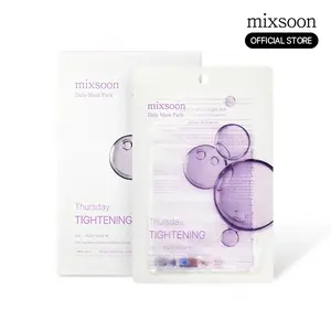 [mixsoon Official Shop] Daily Mask Pack Thursday 1Pack (10EA) - Tightening Mask to enhance firmness and skin vitality, Korean Face Mask for Glass Skin