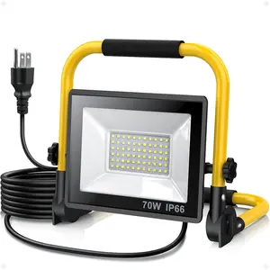 LED Work Light 10000 Lumens, Portable Work Light with Stand, 72 LED COB 6500K, IP66  Outdoor Lights, 360? Adjustable Mechanic Light for Garage, Construction, Camping, Shop Lights for Garage
