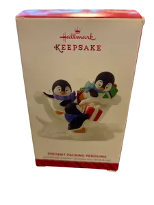 Hallmark Present-Packing Penguins 2014 Keepsake Ornament