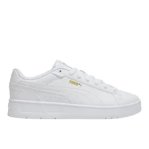PUMA Mens Court Classico Lace Up Sneakers Shoes Casual - Gold, White