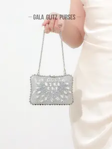 Elegant Crystal Evening Handbag, Luxury Women's Purse, Fashion Lipstick & Perfume Bag, Handmade Metal Diamond Bag for Parties