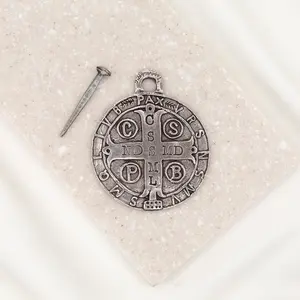 House Blessing Medallion - Saint Benedict Medal Round