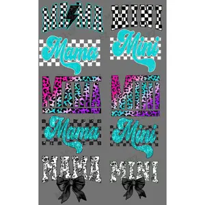 MAMA & MINI (1) PREMADE GANGSHEET  - 22X36 DTF TRANSFERS - DIRECT TO FILM