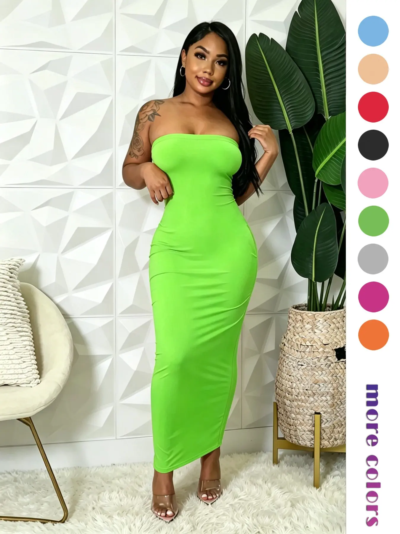 tight brown dress Tan Brown Bella Bodycon Wrap Maxi Dress
