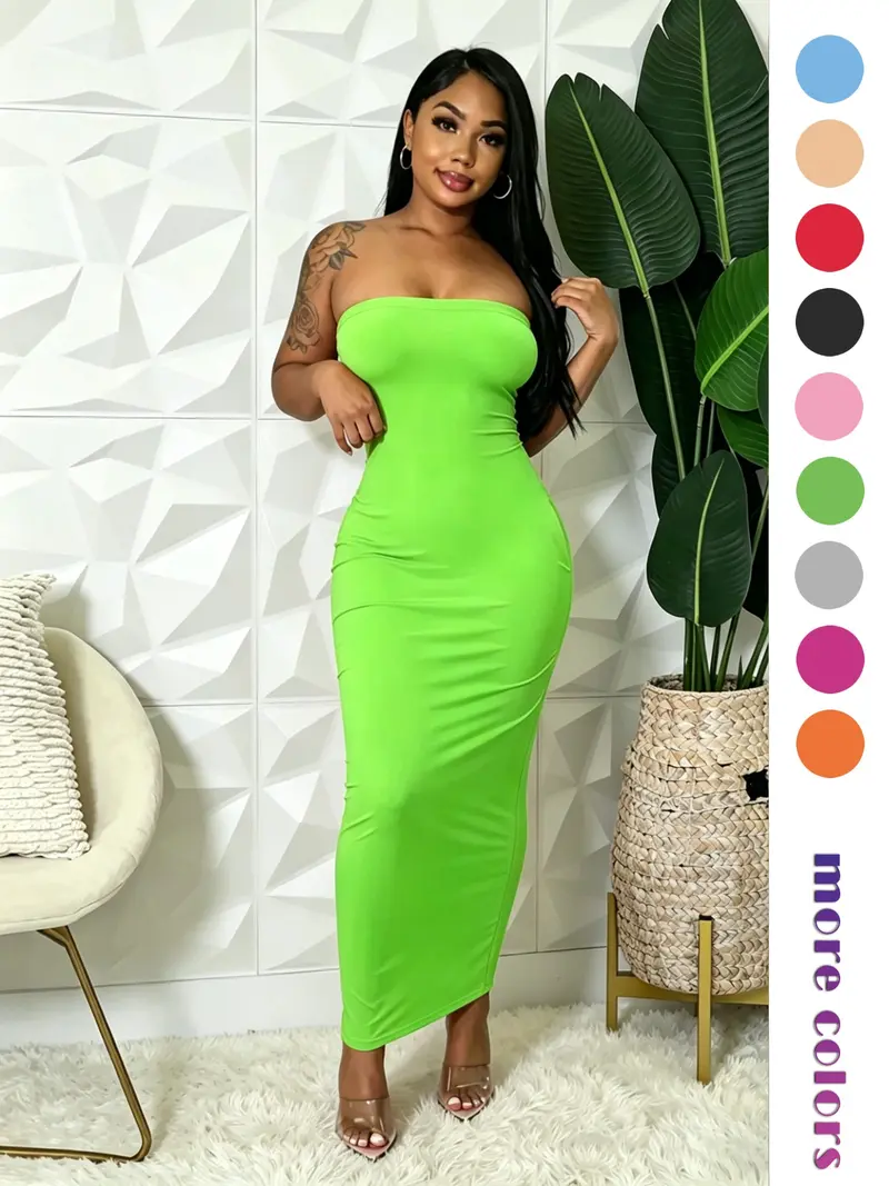 pink strapless dress - TikTok Shop
