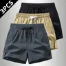 Men's Pocketed Quick-Dry Athletic Training Shorts - Fitted Cut, Breathable Lightweight Fabric, Machine Washable for Gym & Running Summer Outdoor Activities