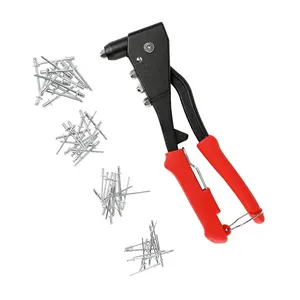 70017 - Professional Pop Rivet Gun with 60 Rivets - Rivet Sizes 3/32-inch, 1/8-inch, 5/32-inch, & 3/16-inch - Applications Include Sheet Metal, Automotive, and Duct Work