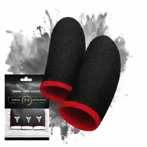 Mobile Gaming Finger Sleeves 6 Count Individually Packaged Ultra-Soft High Sensitivity Sweat-Proof for Gamers Hygienic Individual Packing Compact Portable