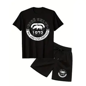 Ecko Unltd 1972 Rhino Logo Men's 2 Piece Outfit Summer Look Matching Shorts and Shirt Casual Set for Travel, Gym or Lounging Clothes Fabric