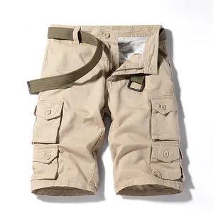 Trendy retro tactical cargo shorts for men featuring buttoned pockets and an adjustable belt; casual summer shorts #SummerWins