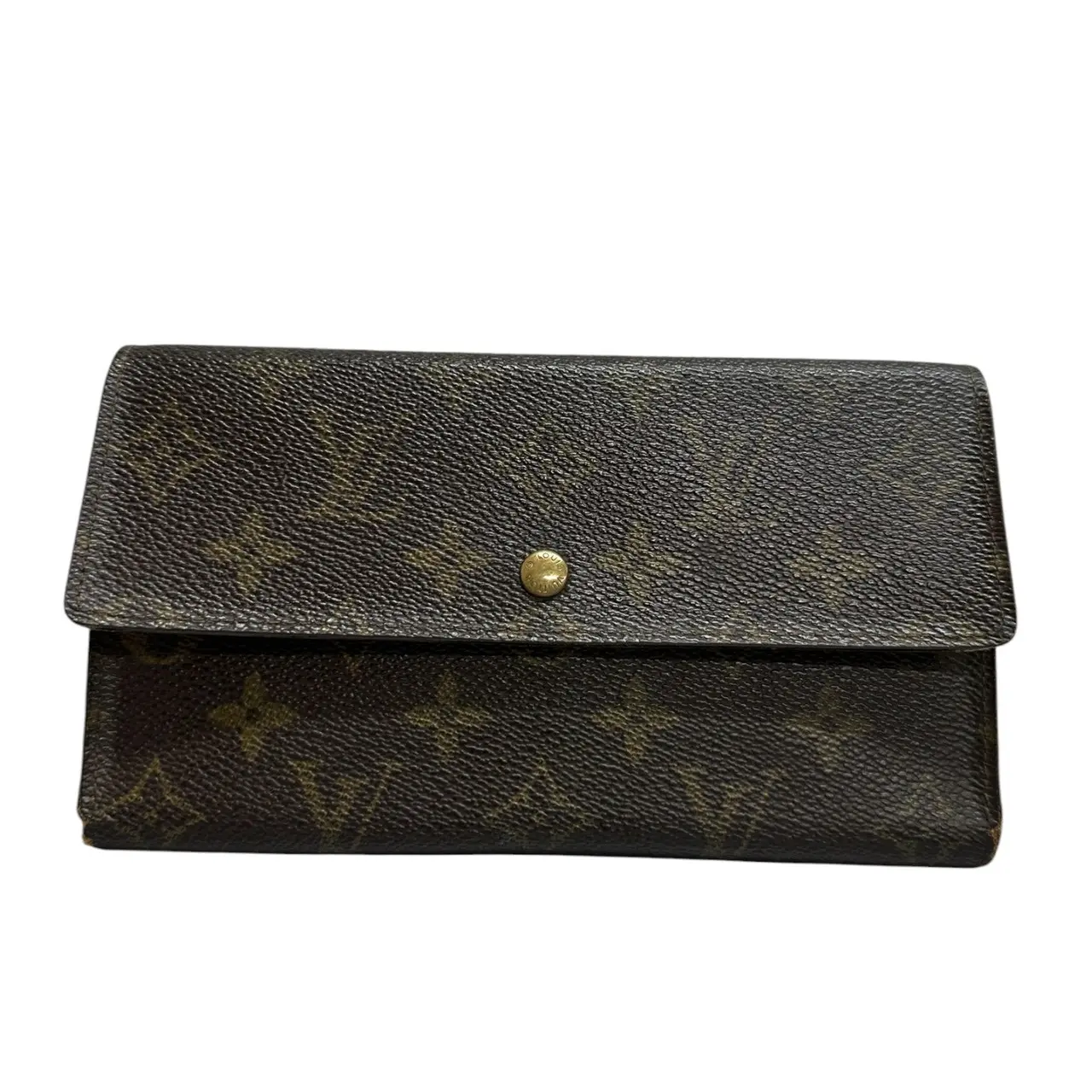Pre-owned Louis Vuitton Canvas Small Leather Goods Monogram Trifold Wallet