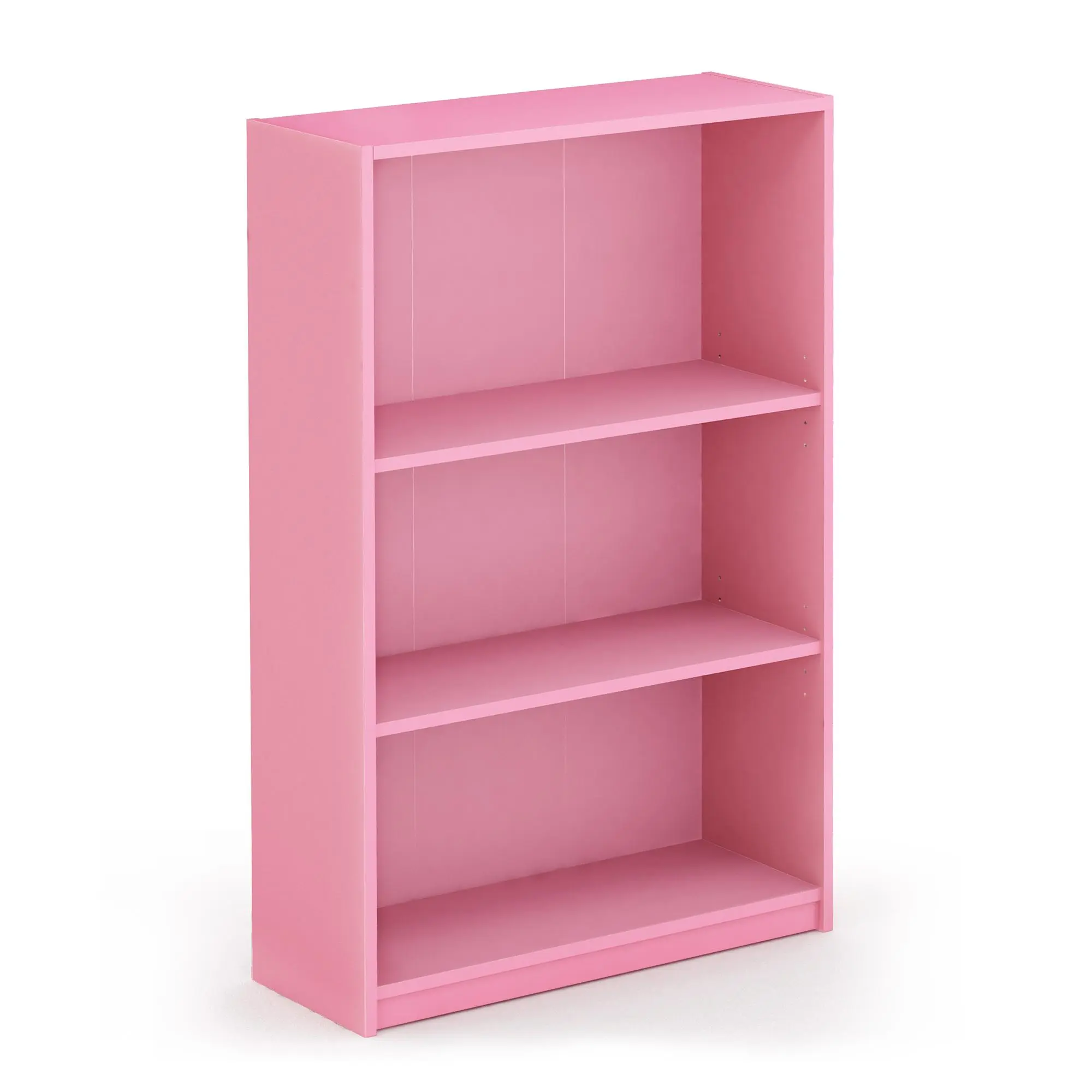 JAYA 3-Tier Open Shelf Bookshelf, Easy Adjustable Indoor Furniture with 3-Tier Design, 9.5x24.5x40.3 in Shelves for Living Room, Home Office, Three Tier Design