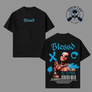 Blessd Si Sabe Graphic T-Shirt, Soft Cotton Unisex Tee, Latin Trap Reggaeton Streetwear Shirt, Urban Music Fan Merch, El Bendito Aesthetic Outfit, Hip Hop Latin Style Gift
