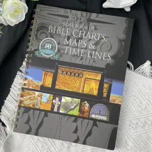 Rose Book of Bible Charts Maps & Timelines Vol.1 10th Anniversary Edition Lay Flat Religious Reference Notebook Bible Study Supplies Hardcover & Lay Flat Design Easy to Carry for On-the-Go Study