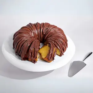 MO'S BUNDT CAKES: A Moist, Buttery, and Golden Delight Infused with Nutella Chocolate Flavor in Every Bite - Perfect for Breakfast, Brunch, or Dessert