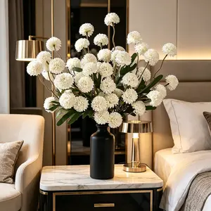 5 Pcs Turn your plain room into a LUXURY hotel  | White Hydrangea Bouquet Decor