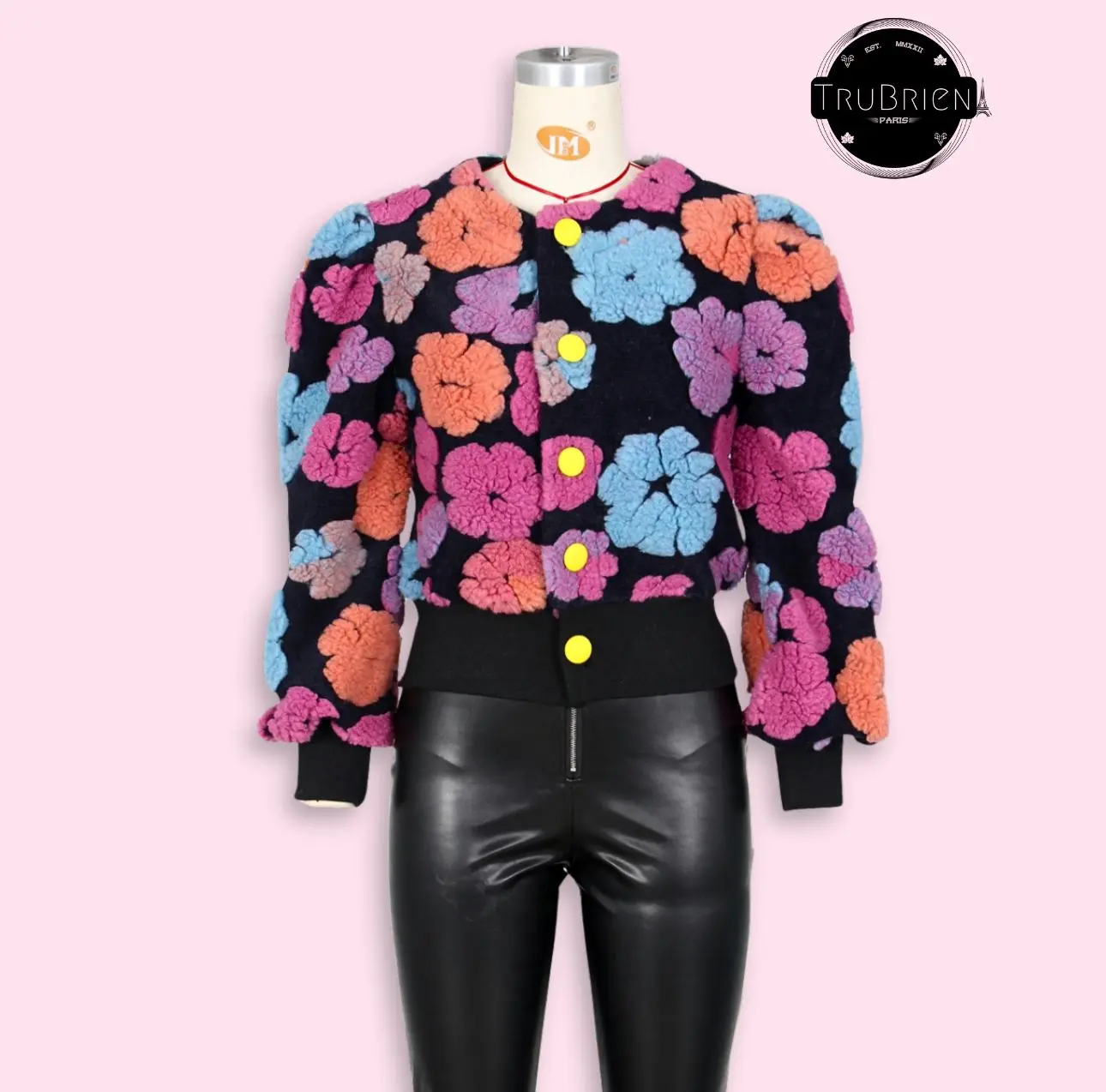 Flower Lantern Premium Sleeved Cropped Jacket