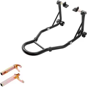 850 LBS Motorcycle Rear Lift Stand, Black U+L Fork Swingarm Spool Paddock Stand, Heavy-Duty Design for Sport and Dirt Motorcycles