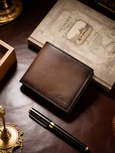 High-Quality Faux Leather Wallet for Men, Vintage Design Style, Minimalist Daily Use Card Holder, Stylish and Durable Accessory