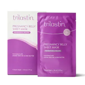 TriLASTIN Belly Masks for Pregnant Women - 4 Pack