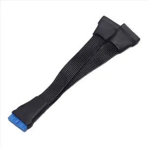 Motherboard USB 3.0 19PIN Header 1to2 Extension Splitter Cable 19Pin 20Pin Internal Extension Header Adapter Cable 15cm