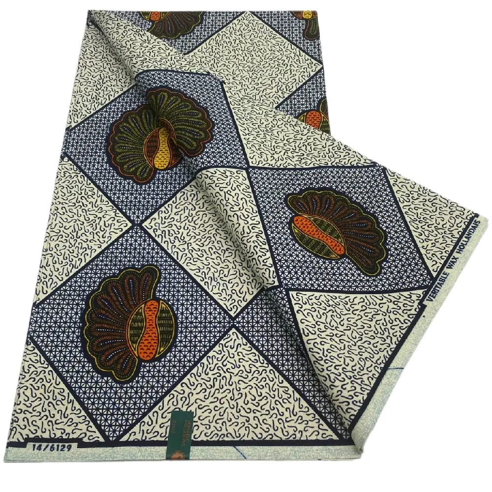 Authentic African Print 100%Cotton 6yards