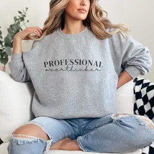 Professional Overthinker Comfy Crewneck Sweater