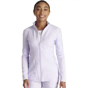 Cherokee Form Zip Front Mesh Scrub Jacket