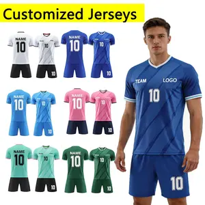 2026 Football Jerseys 【Custom Soccer Jersey-DI your name&number】 Personalized Team Name Number Sports Shirt Customize Futbol Logo Jerseys for Kids Men Boys Youth Sporty Style