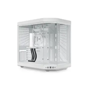 HYTE Y70 CS-HYTE-Y70-WW Dual Chamber Mid-Tower ATX Case with PCIe 4.0 Express Riser Cable Included, Snow White