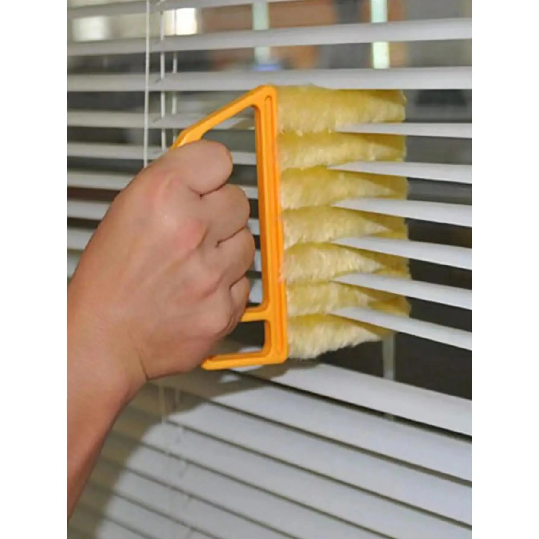 1-Piece Synthetic Plastic Shutter Cleaner Scrubbing Stick with Modern Handle - Kitchen Home Daily Cleaning Supplies
