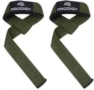 Premium Weightlifting Wrist Straps for Strength Training, Bodybuilding, Powerlifting, Crossfit, Shrugs, Barbell, Deadlifts, Pull Ups, Extra Gripping Support - Padded with 23 inch Cotton