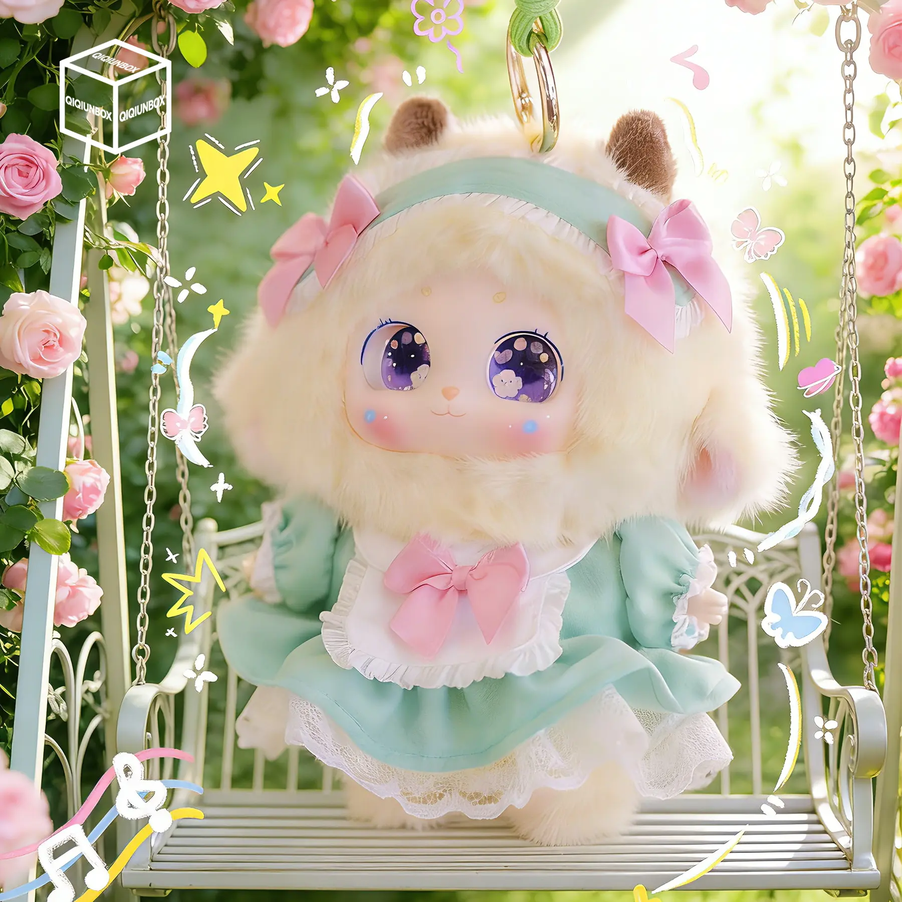 BB3-milly looking for the lolita series -Bunny Plush Dolls，Soft Furry Collectibles，Backpack or clothing decoration，Stuffed Animal
