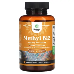 Nature's Craft Methyl B12, Cherry, 1,000 mcg, 90 Chewable Tablets
